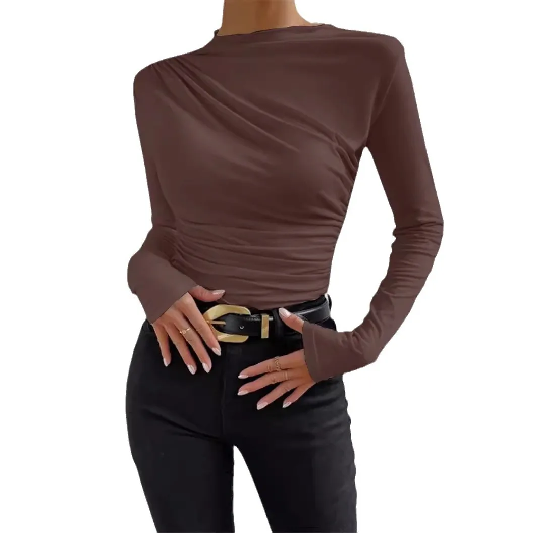 Women Casual Long Sleeve Basic Tops