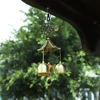 Metal Copper Wind Chime Pendant Door Decoration Alloy Bell Feng Shui Pendant Town House Lucky Dragon Money Shop Doorbell New 3