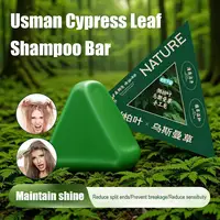 Usman – shampoing, savon nourrissant, contrôle du cuir chevelu, huile, élimine les pellicules, renforce les racines des cheveux, réduit la chute des cheveux, nettoie les soins capillaires, 120g 2