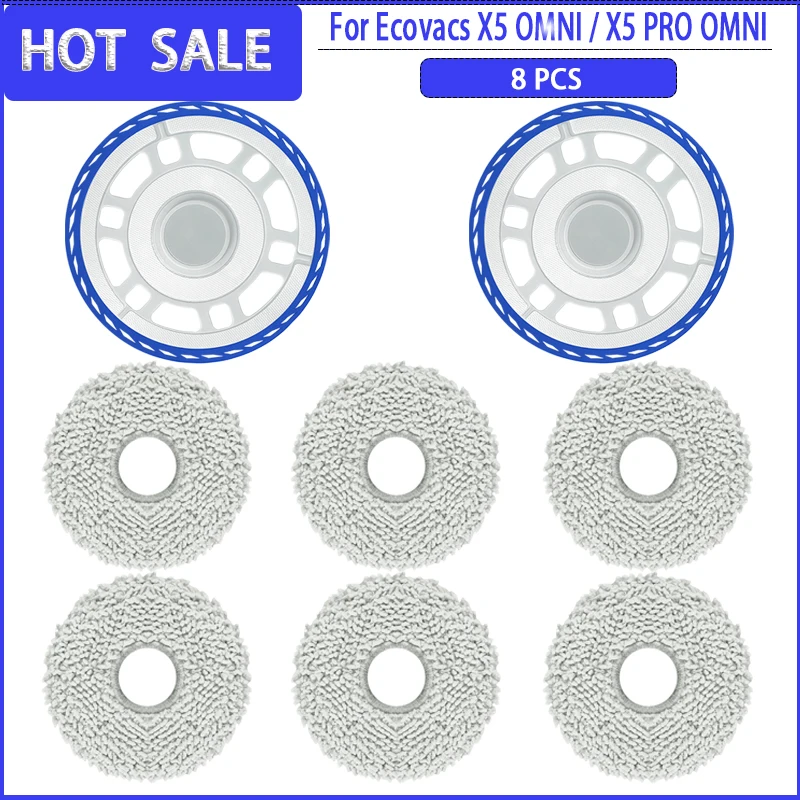 Supporto Per Mocio Ecovacs X2 E X2 Pro – Ricambio In ABS Nero, Piastra Per Panno Da Pulizia, Sostituzione Facile Per Robot Aspirapolvere