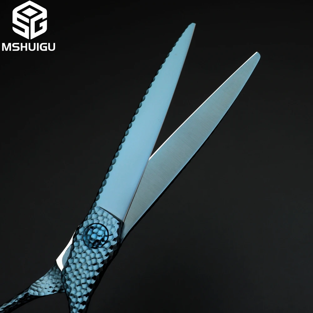 MSHUIGU 6,3-Zoll Professionelle Friseurschere Japan VG10 High-End Salon Haarschnitt Werkzeug mit Metall Schalldämpfer Friseurausrüstung – Detail 30
