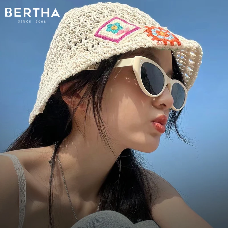 Овальные складные солнцезащитные очки BERTHA, портативные ультратонкие солнцезащитные поляризованные мужские солнцезащитные очки для вождения