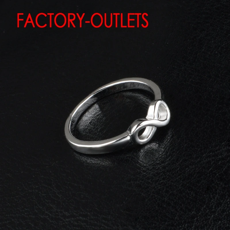 Engagement Rings Wedding Rings Fashion Rings Fashion Ring Finger Rings Metal Rings Genuine 925 Sterling Silver Infinity Ring For Women Girls Wedding Engagement