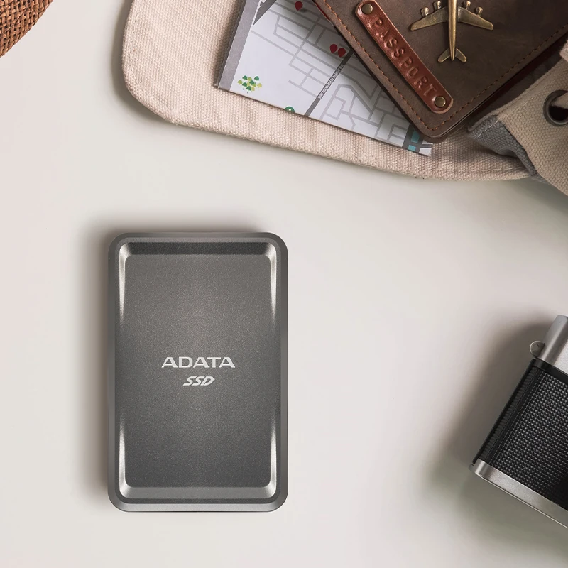 ADATA 외장 SSD 250GB 신뢰할 수 있는 울트라 슬림 USB3.2 Gen 2 타입-C 솔리드 스테이트 드라이브 휴대용 하드 드라이브 컴퓨터 PS5용 SSD 디스크