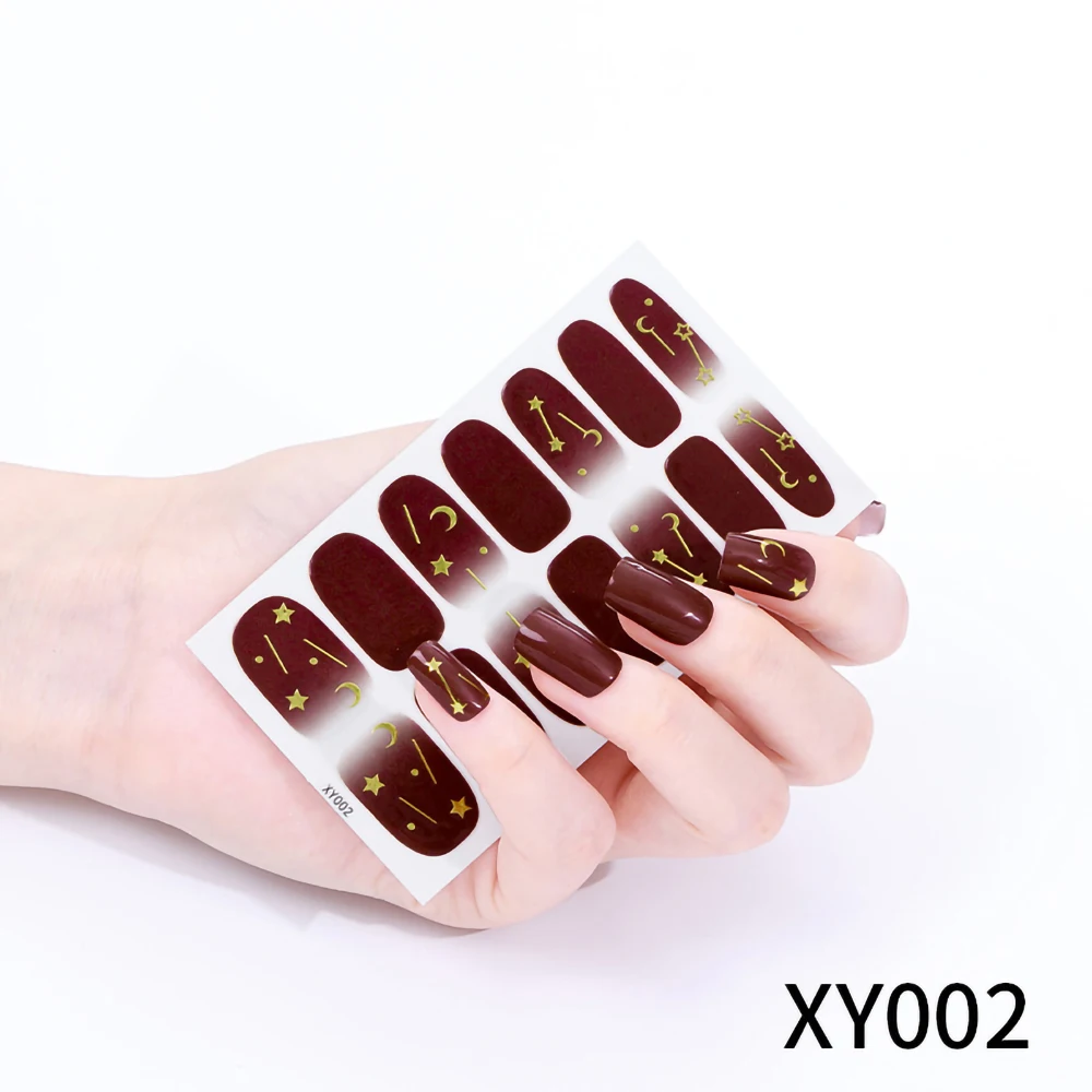 Lined nail art fashion press-on nails | Onyxnailsdesign