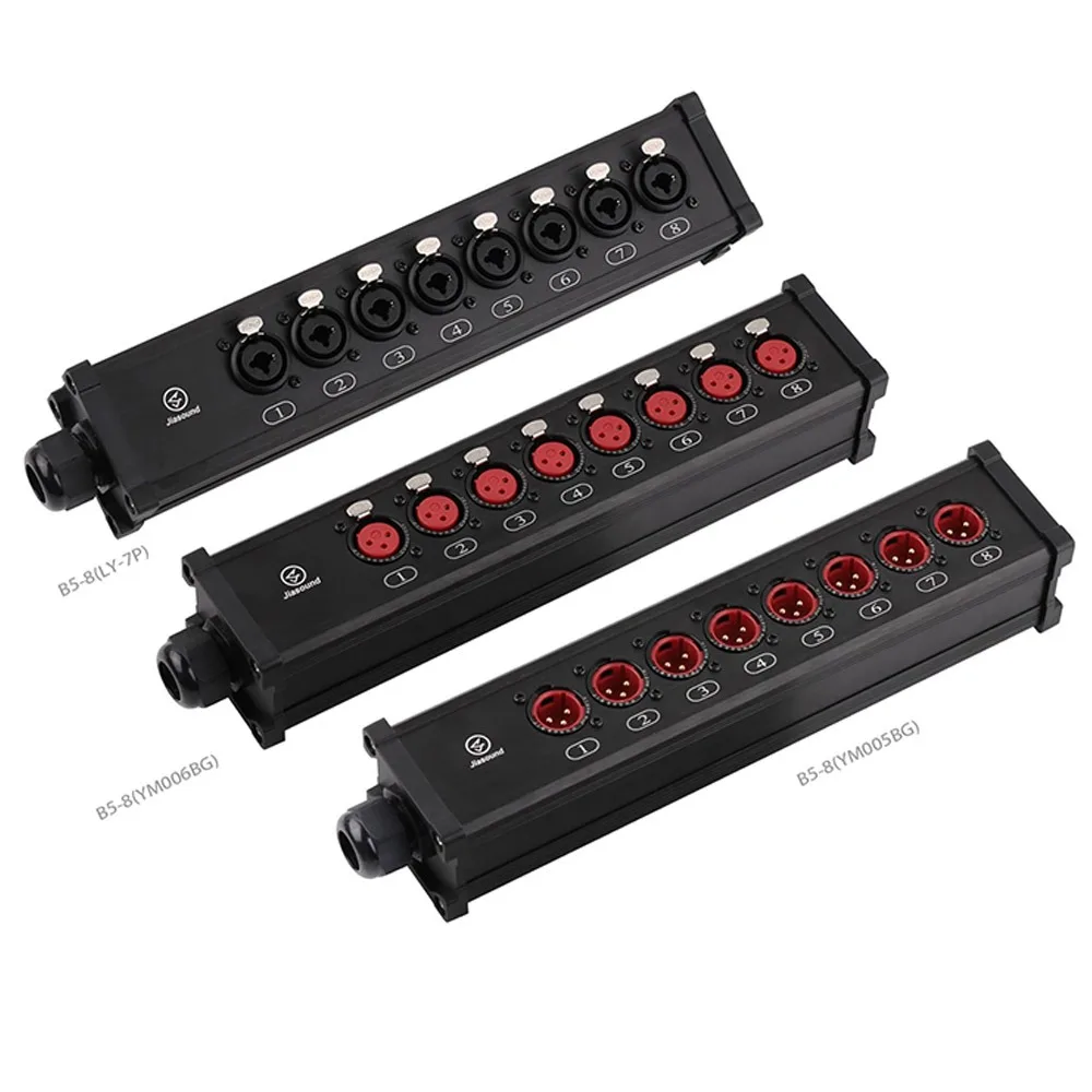 Jiasound B5 Multi-Channel Mobile Signal Junction Box Cable Junction Box Audio Multi-Core Cable Stage