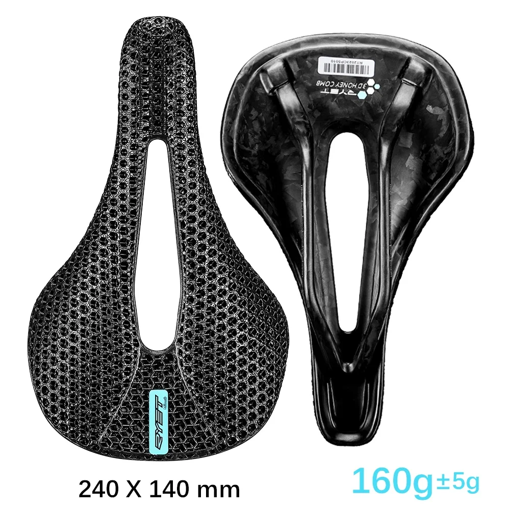 美品　RYET 3Dプリント サドル 128g カーボンレール 140mm幅 RYET-3Dプリントカーボンバイクサドル,140mm, 143mm - AliExpress