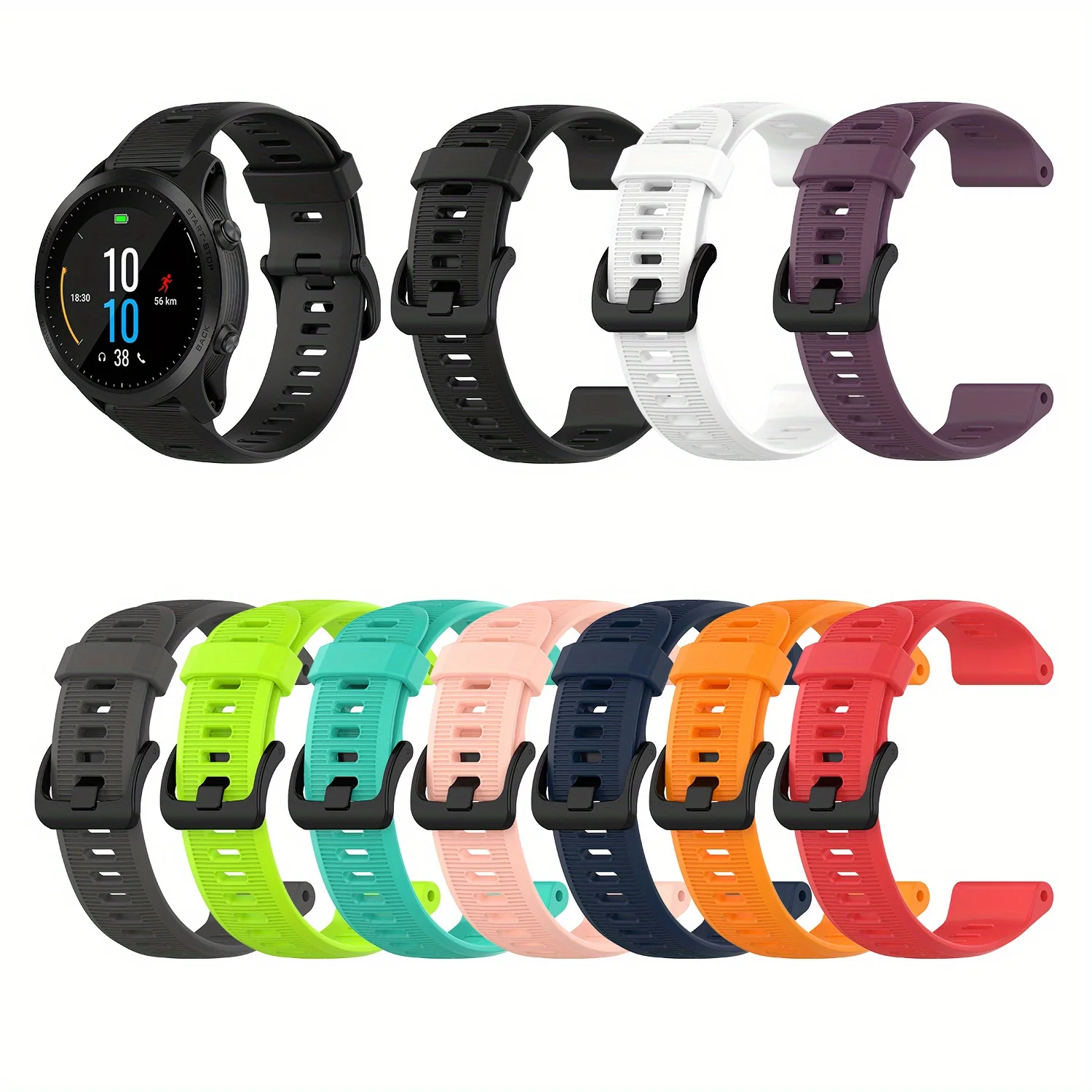 Premium Sports Silicone Watch Strap - High Performance Training Band
