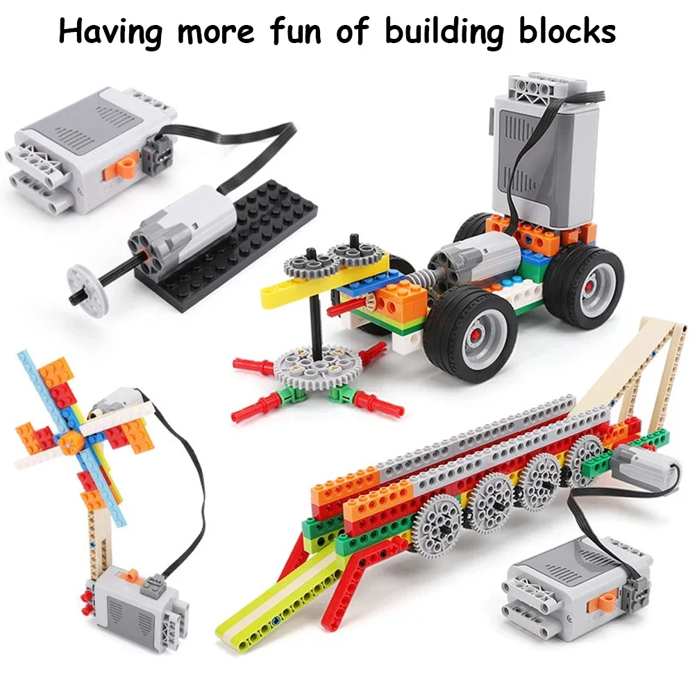 Train Buggy Motor M L XL Servo Motor Technical MOC Power Functions Parts IR Remote With Legoeds 8881 8883 5292 8886