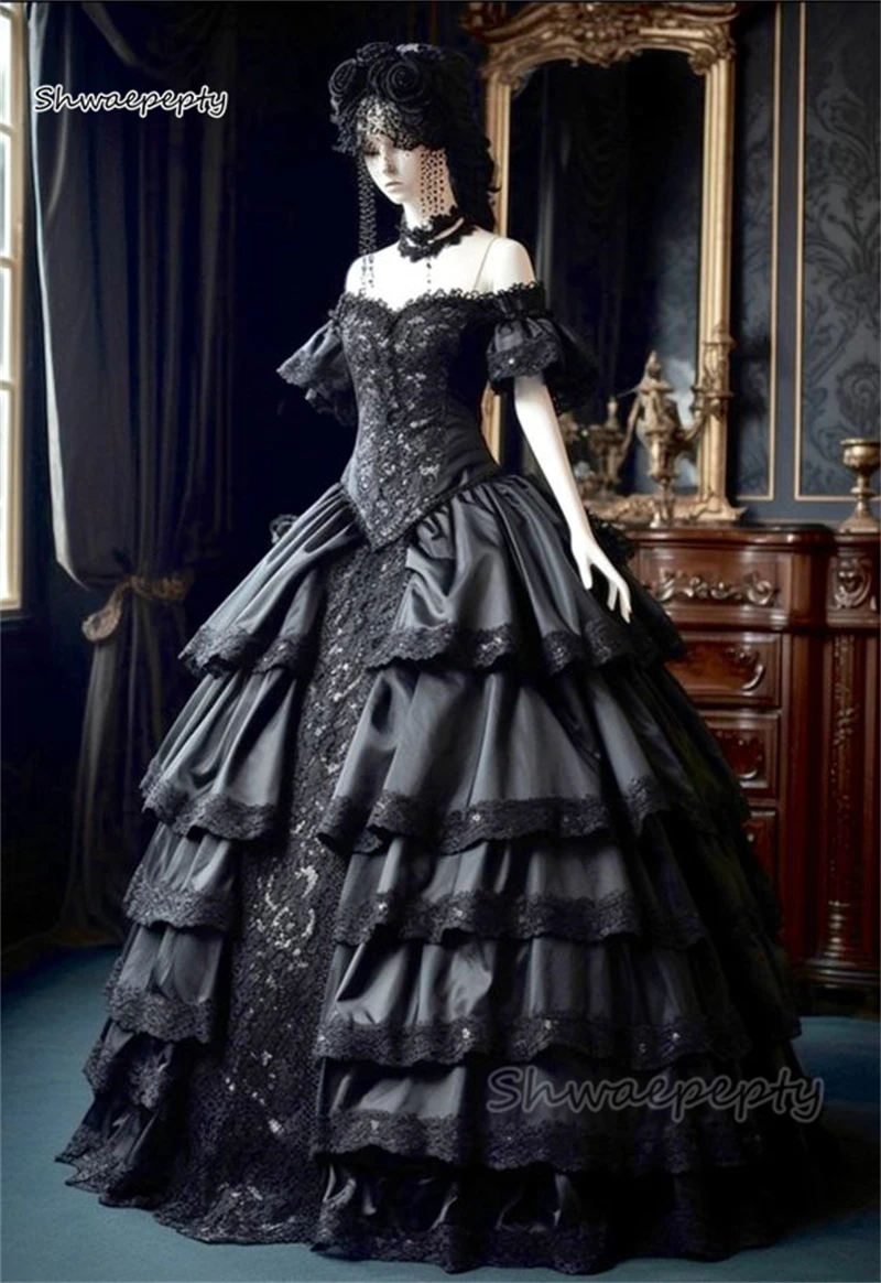 Victorian Steampunk Gothic Mardi Gras Venice Wedding Ball Gown Bustle Dress  Reproduction Costume