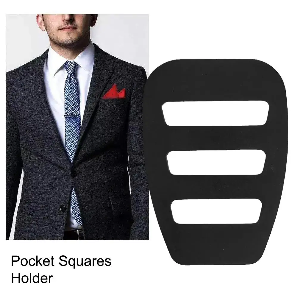 Pocket Square Holder Handkerchief Keeper Organizer Accessories For Men Square Scarf Suits Tuxedos Vests Dinner Jackets