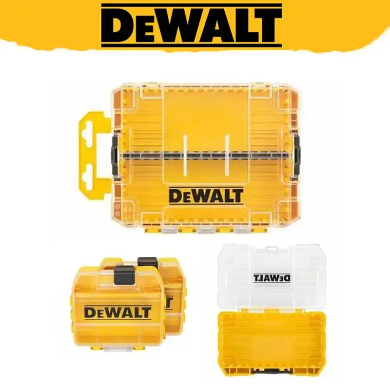 Tool Storage Box DEWALT Drill Bits Accessories Storage Case Screw Nut Drills Transparent Small Medium Large Size