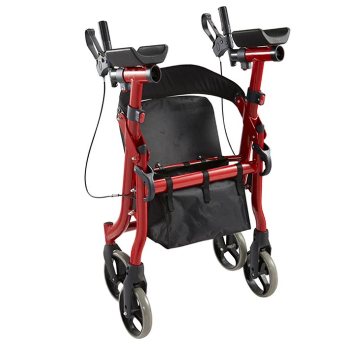 Elderly care foldable forearm rollator walker