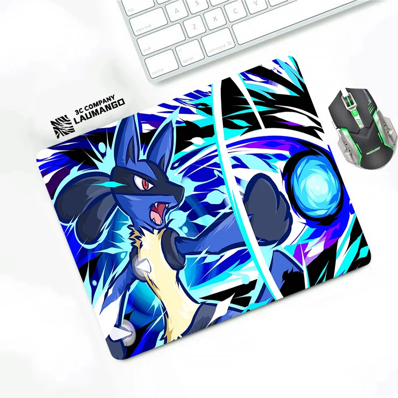 Anime Mouse Pad Gaming Accessories Pokemon Computer Desk Mat Mousepad Glass Pc Gamer Cabinet Mats Keyboard Carpet Mause Laptops