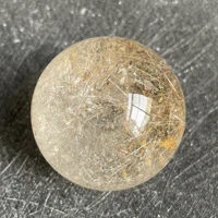 141g Natural Stone Quartz Rutilated Sphere Polished Crystal Ball Decoration Rock Gift Reiki Healing L279 2