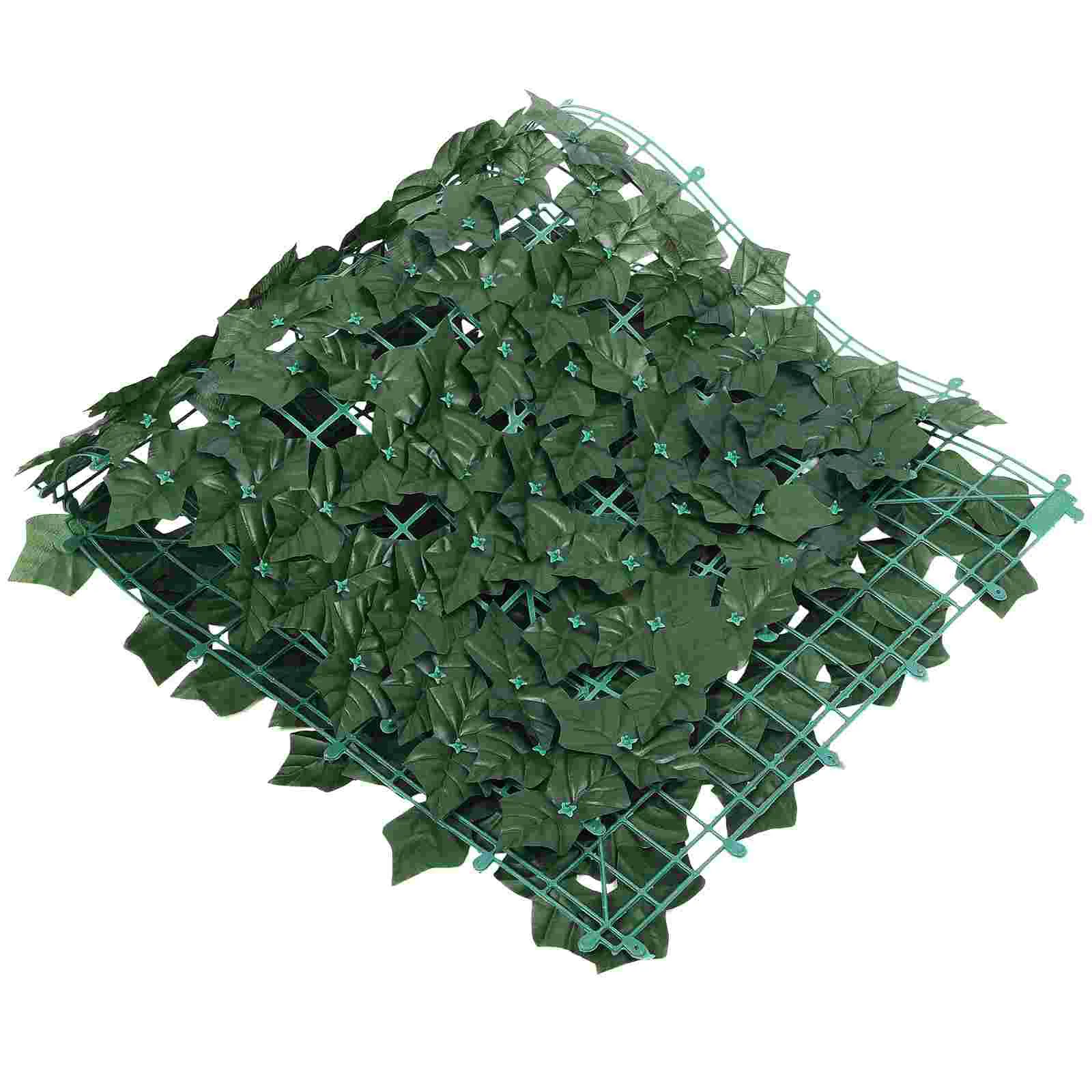 

Artificial Trellis Screening Simulated Green Plant Wall Lifelike Green Leaf Fence Garden Decor