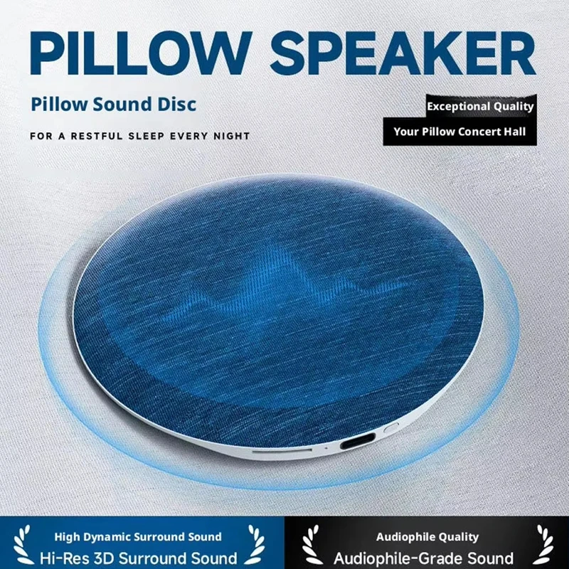Ultra-Thin Mini Bluetooth Speaker with Nature Sounds and White Noise