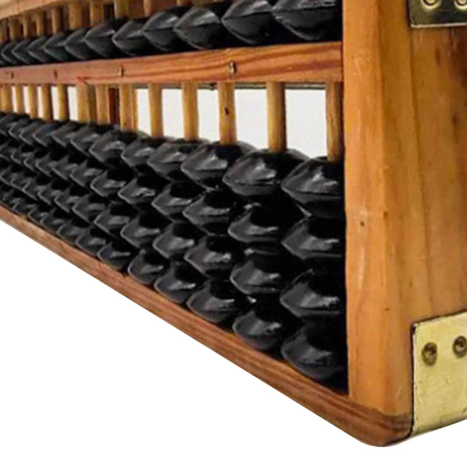 

VINTAGE FUNCTIONAL ART ABACUS WOOD BEADS AND EARTH CALCULATOR