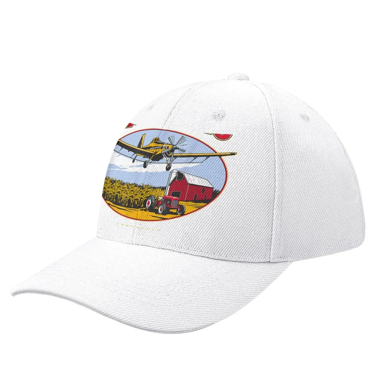 

Crop Duster FarmFarming-TractorAirplane T Shirt Baseball Cap fashionable Anime Golf Wear Men Women'S
