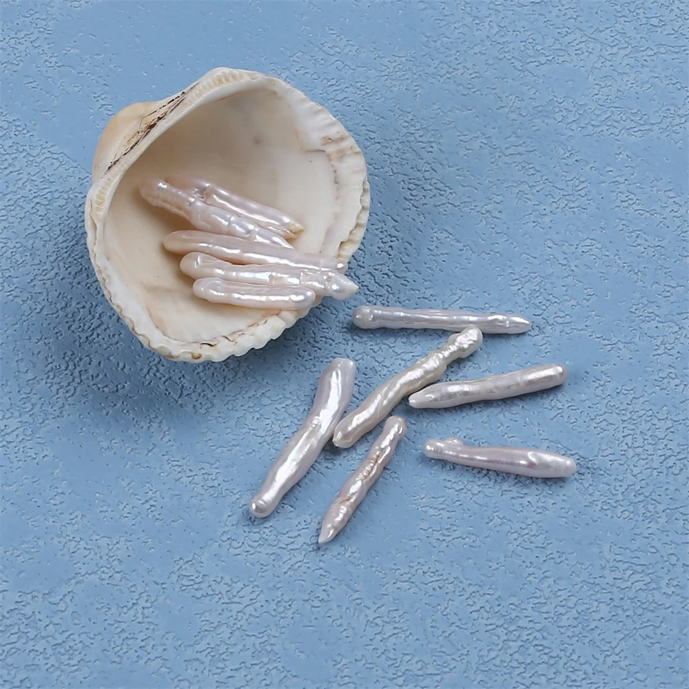 

Оптовая продажа, уникальный натуральный белый пресноводный жемчуг для изготовления ювелирных изделий 20-35 мм AA