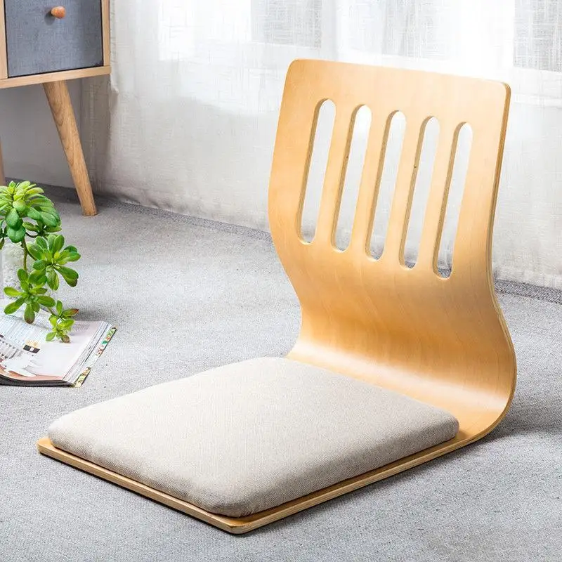 Japanese Lazy Creative Tatami Chair Living Room Sofa Carpet Bedroom Balcony Floor Back-Up Chair Legless Indoor living room chair