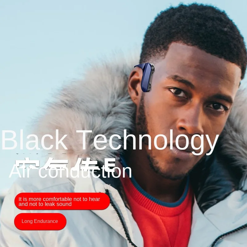 Wireless Bone Conduction Bluetooth Headset Foldable TWS Fone Headphones Sport Running Bluetooth Headset Driving Cycling Earbuds