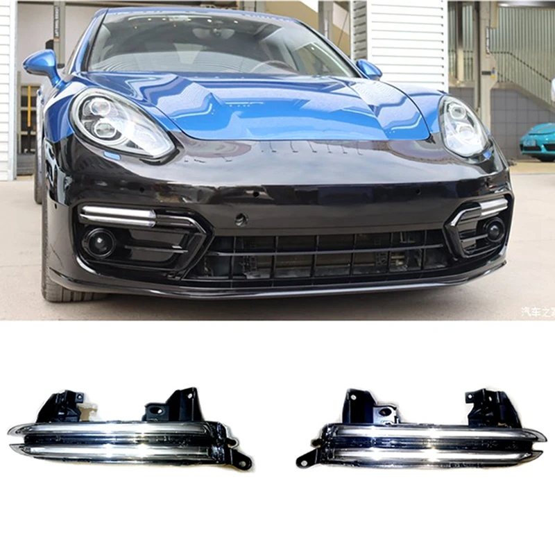 

1Pair LED Daytime Run Light Lamp For Porsche Panamera 970.2 2014-2016 Sportdesign GTS Turbo 97063107951 97063108051