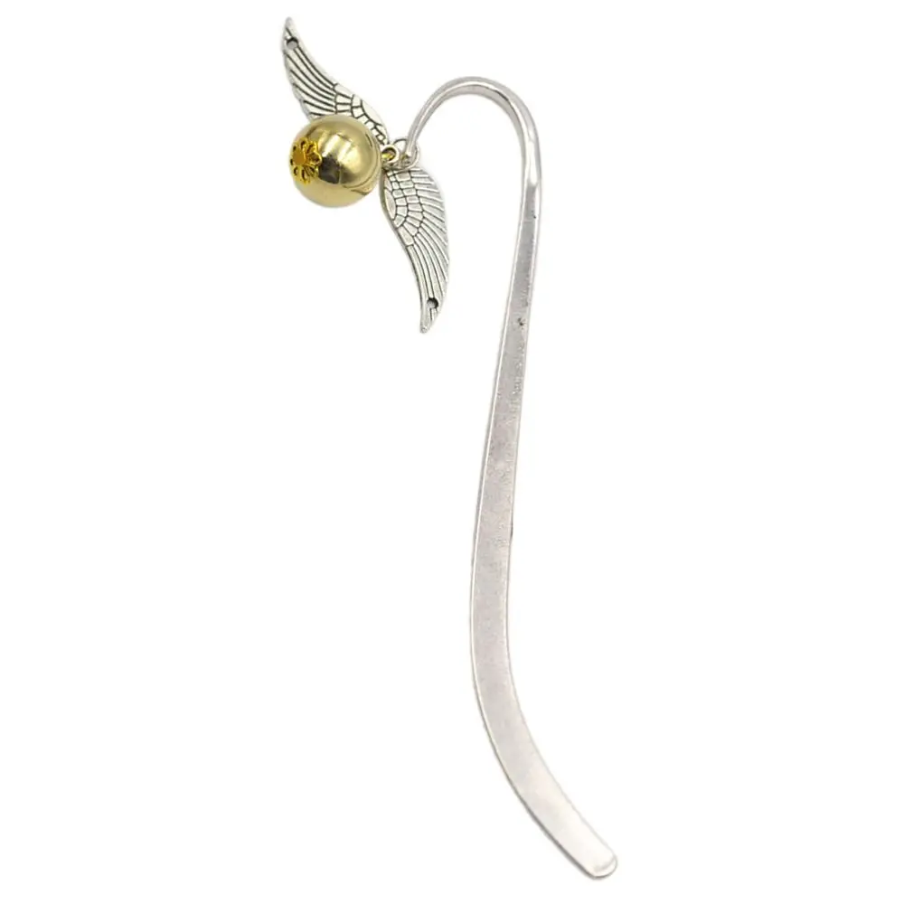 Vintage Wing Snitch Metal Bookmark Deathly Hallows Index Divider For Reading Notebook Book Mark