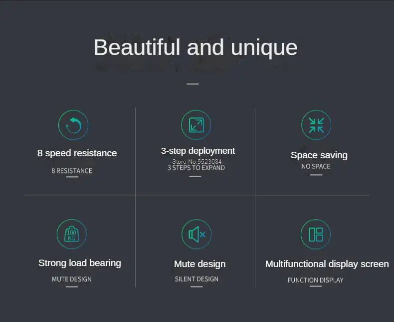 Description Picture 3 of itemMini Magnetic Resistance Indoor Fitness Bicycle Home Exercise Cycling Bike Trainer Sports Equipment Mute Foldable Pedal Bicycle