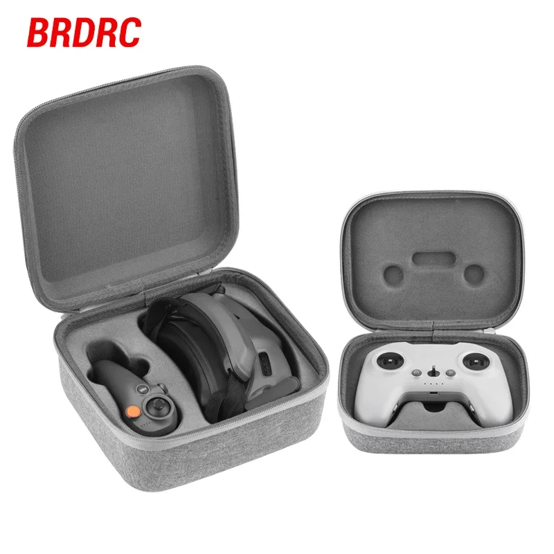 Drone Storage Bag BRDRC Avata 2 Storage Bag for DIJ Goggles 3/RC Motion 3 Handbag Portable Carrying Travel Case Protection Box DropResistant