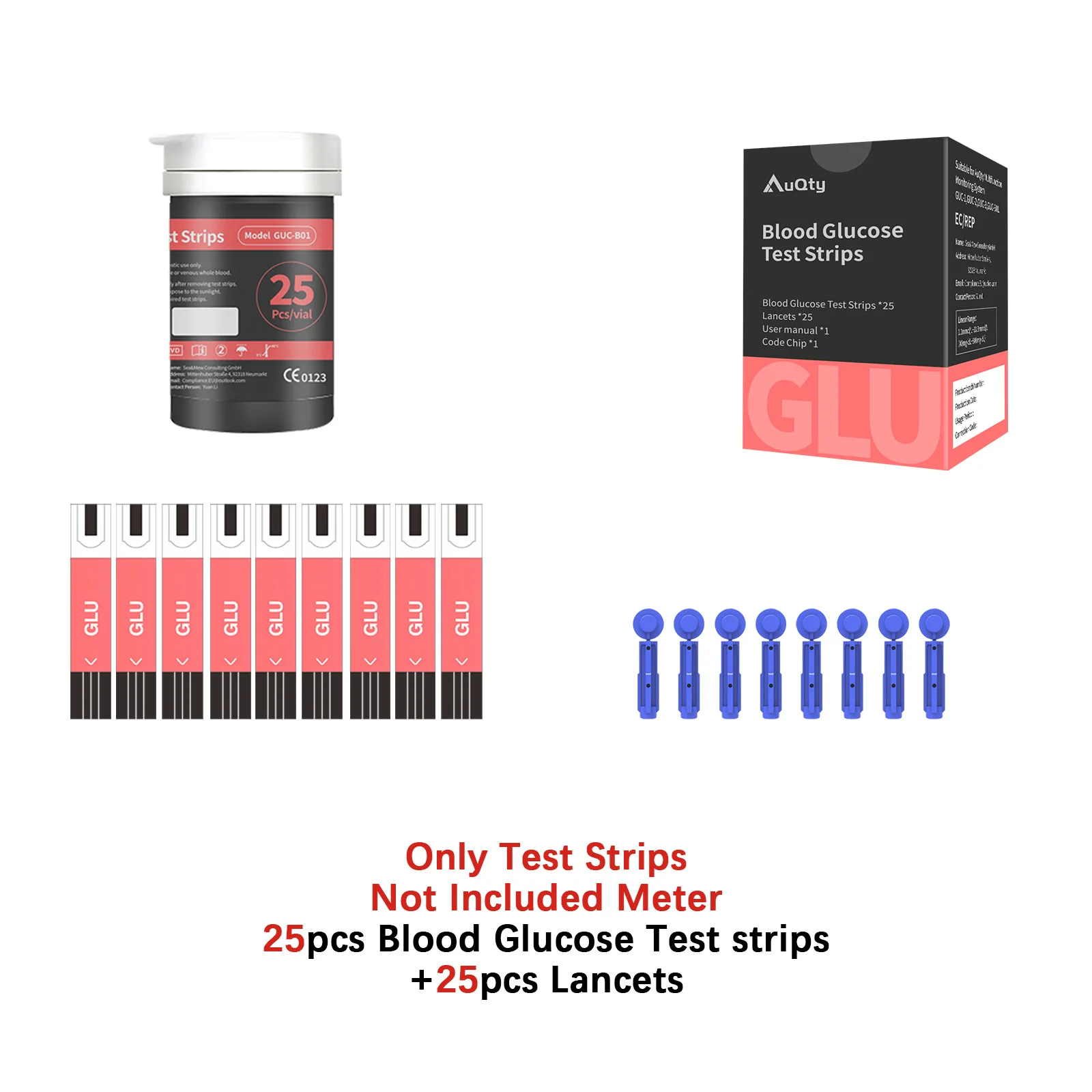 25Glu Strip-No Meter