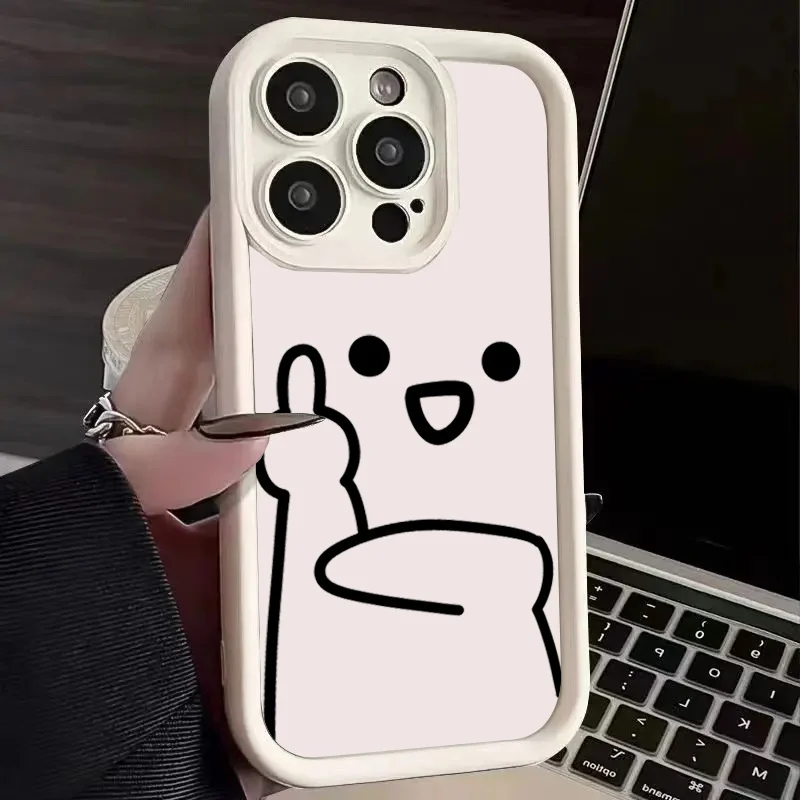 Cartoon Stickman Design Phone Case Cover