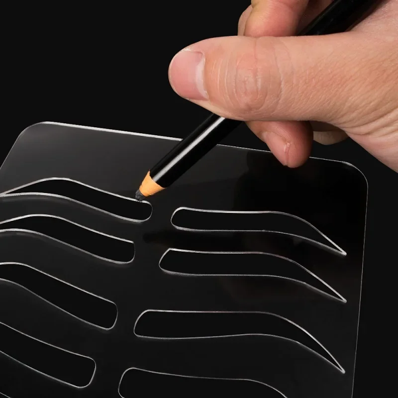 

Многоразовые для бровей Трафарет для практики бровей губ шаблон для бровей губ набор трафаретов для перманентного макияжа татуировок принадлежности для тренировок