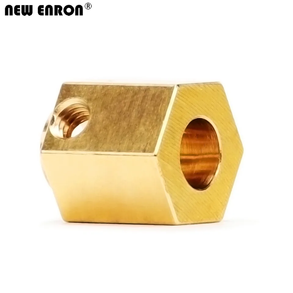 4 Adaptadores De Buje Hexagonal De Latón 12 Mm Para TRX4 - Extensión De Ancho De Vía 11 Mm, Para Crawler RC 1/10