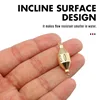 Brass Sinker Fishing Tackle Accessories Anti-Corrision 360 Degree Rotation Two Swivels Copper Weight Down Sinker Incline Surface 5