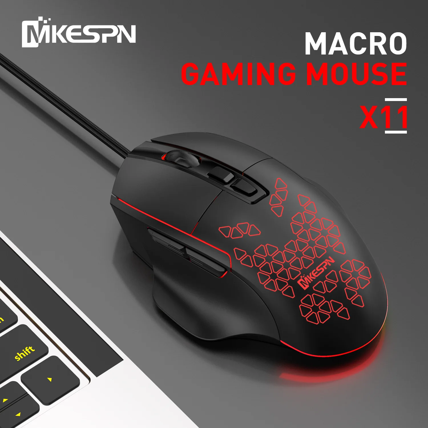 

Мышь игровая Проводная, 7200dpi, 7 кнопок