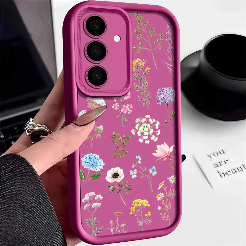 Floral Pattern Soft Phone Case - Elegant and Protective Cover