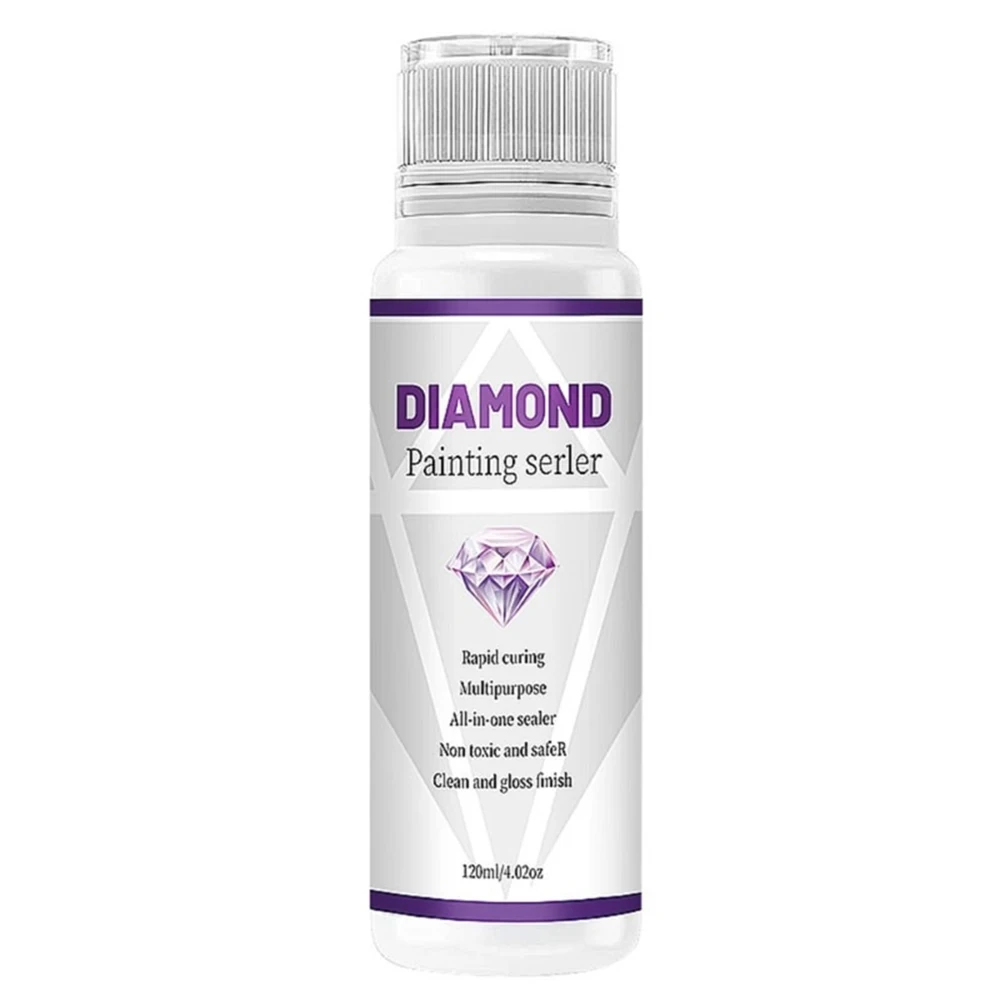 5D Diamond Painting Glue Permanent Hold Diamond Art Sealer Shine Effect Puzzle Glue Diamond Painting Sealer Artwork Maintenance