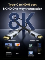 8K USB C To HDMI 2.1 Cable 8k@60hz 4K@120hz Type C HDMI Cables HDMI-Compatible  Converter Adapter For Thunderbolt 3/4 Laptop TV - Image 6