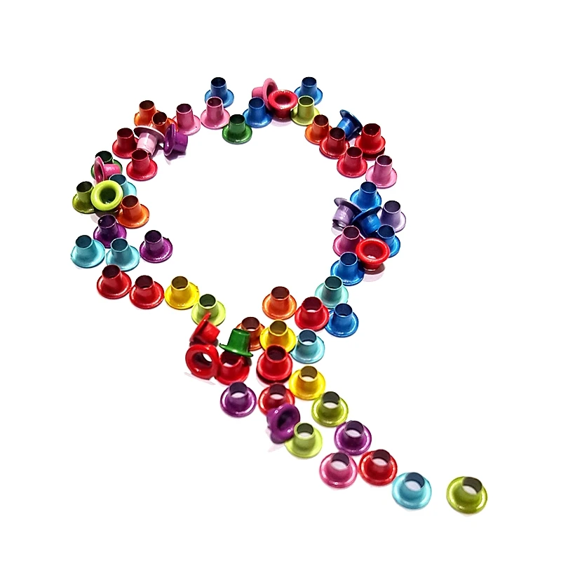 3mm Inner Mix Color Optional Metal Eyelet 500pcs Scrapbook Embellishment Garment Clothe Paper Card Craft Invitation Bag Shoe DIY eyelet grommet ring eyelet grommet ring kit grommet eyelet kit screw back eyelets metal eyelet buttons mountaineering buckle keychain