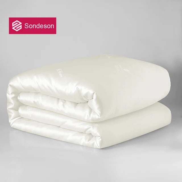 Sondeson Luxury 100% Silk Quilt – Warm Jacquard Duvet