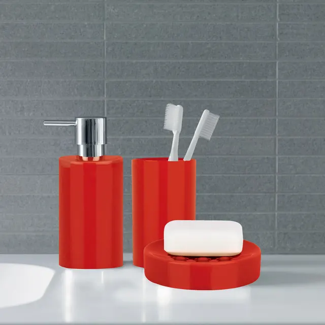 Kőáru -Szappan Adagoló Piros Ø 7X16 Cm -Ben - Image 4