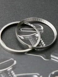 Premium Stainless Steel Watch Chapter Ring with Marker (Brushed Silver)