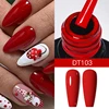 7ML Green Gel Nail Polish Autumn Winter Nails Red Glitter Semi Permanent Varnish Soak Off UV LED Nail Art Gel Polish Manicure 2