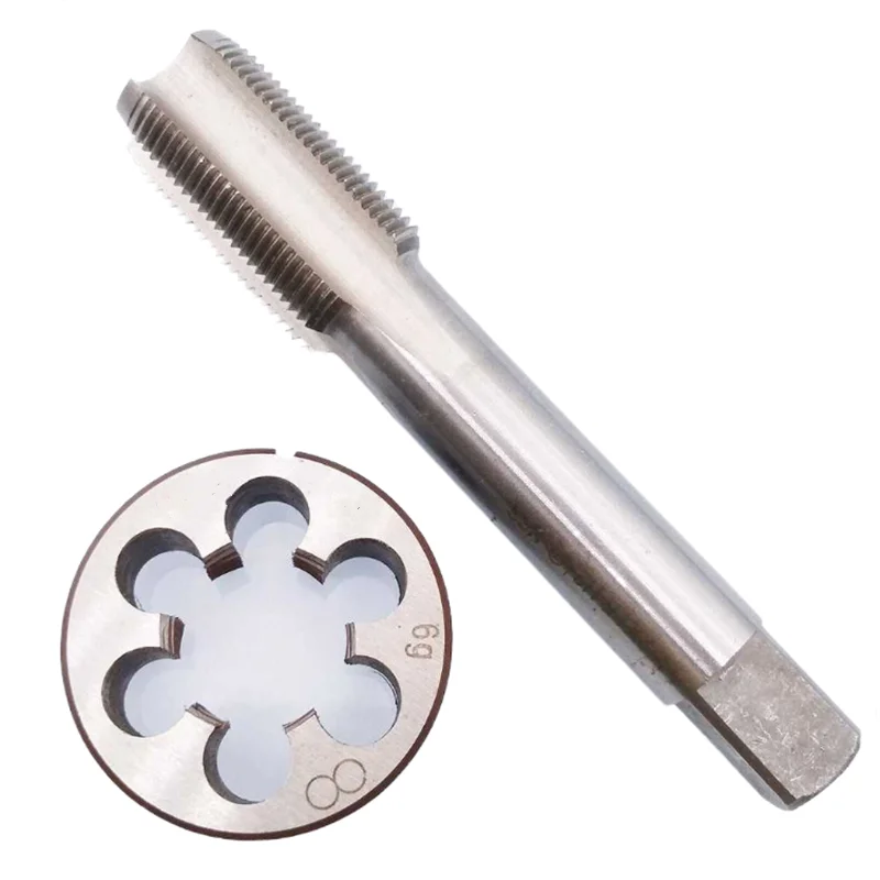 tap and die set 2pcs left hand metric tap die set M2-M22 used for machine tool internal and external thread tapping and thread repair tools