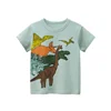 Dropshipping 2025 Summer New Children's Clothing Cartoon Dinosaur T-Shirts for Boys Tops Short Sleeve O-Neck Cotton Kids Clothes 3