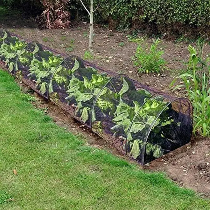 Garden Planting Shade Tunnel Portable Plant Mesh Shade Net Cover Greenhouse Row Covers Protection Tent For Vegetable nurseries