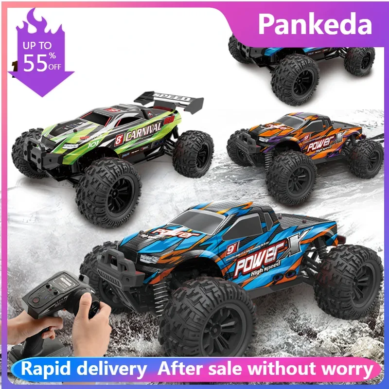 1:18 Rc Cars 2.4G High Speed Racing Con Led 4Wd Drift Remote Control Off-Road 4X4 Truck Toys Per Adulti E Bambini Monster Truck
