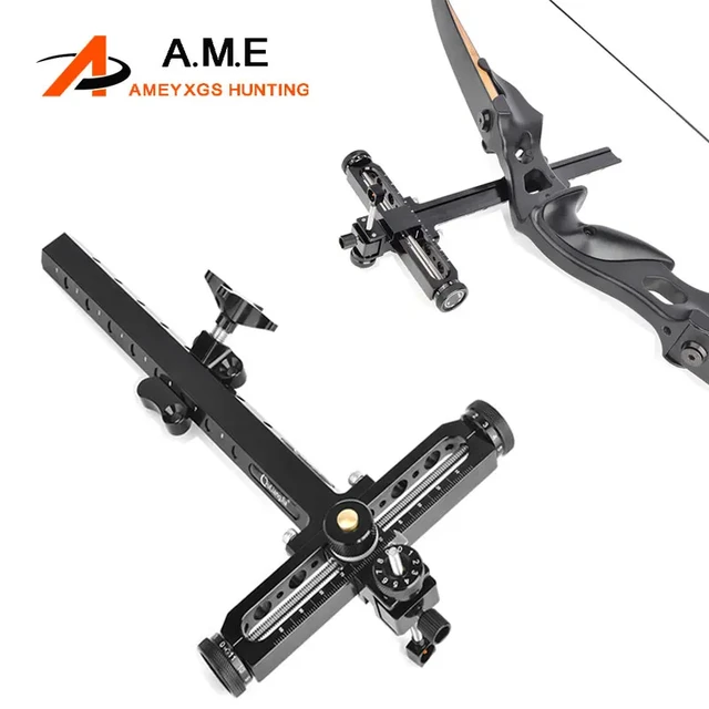 Viseur de tir à l'arc recurve en alliage d'aluminium, 1 pièce, outil de  visée en plein air, accessoires de chasse noir - AliExpress