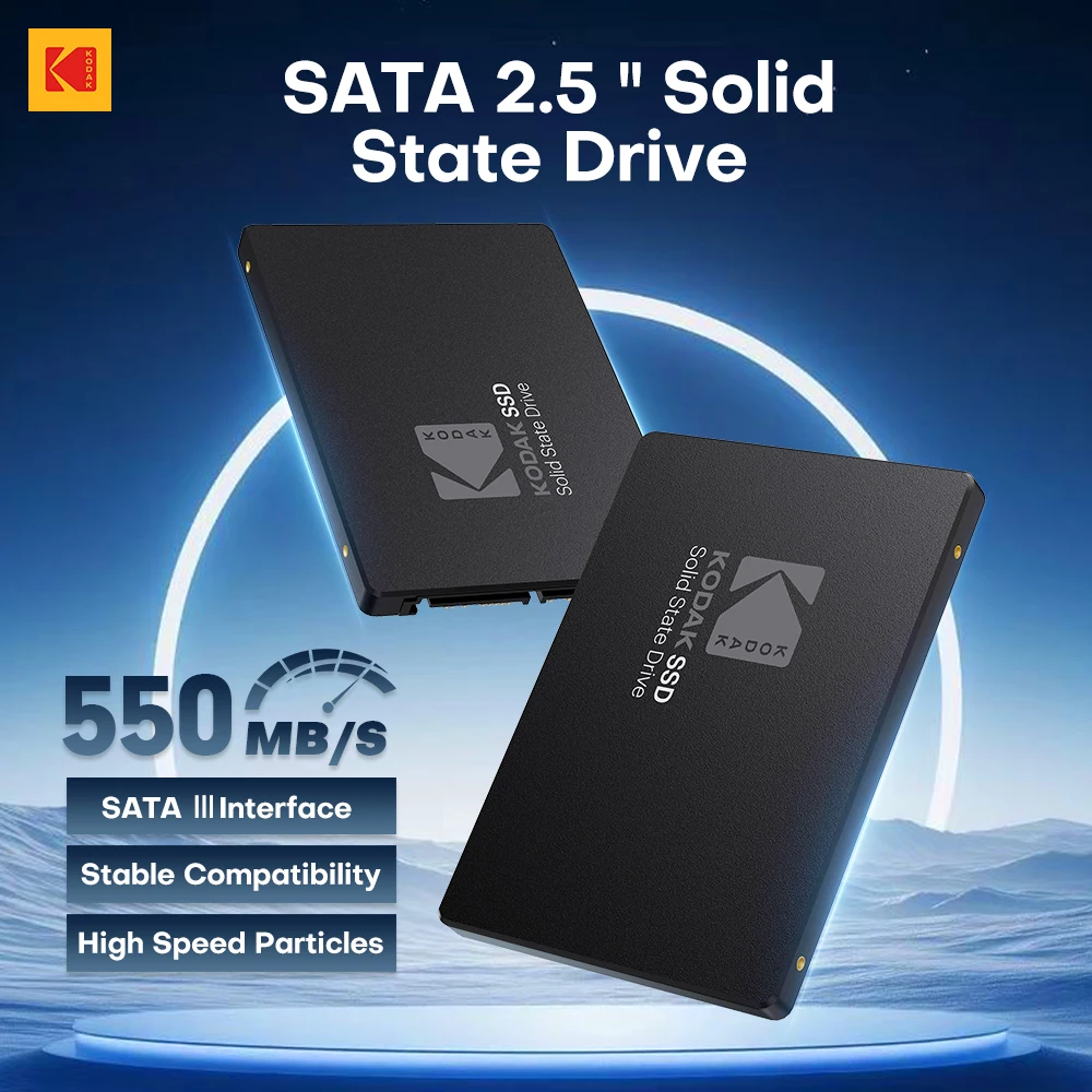 外付けハードディスク・ドライブ KODAK Internal SSD X120 PRO 1TB Kodak X120 Pro 2.5 Inch Ssd 128gb 256gb 512gb 1tb Hard Drive